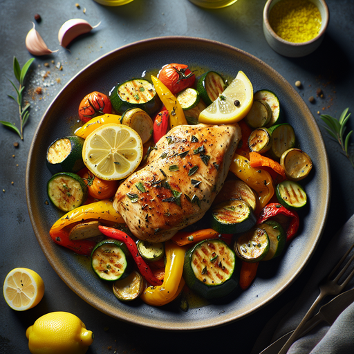 AIP-Friendly Lemon Garlic Chicken with Roasted Vegetables
