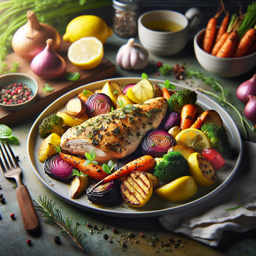 AIP-Friendly Lemon Herb Chicken with Roasted Root Vegetables