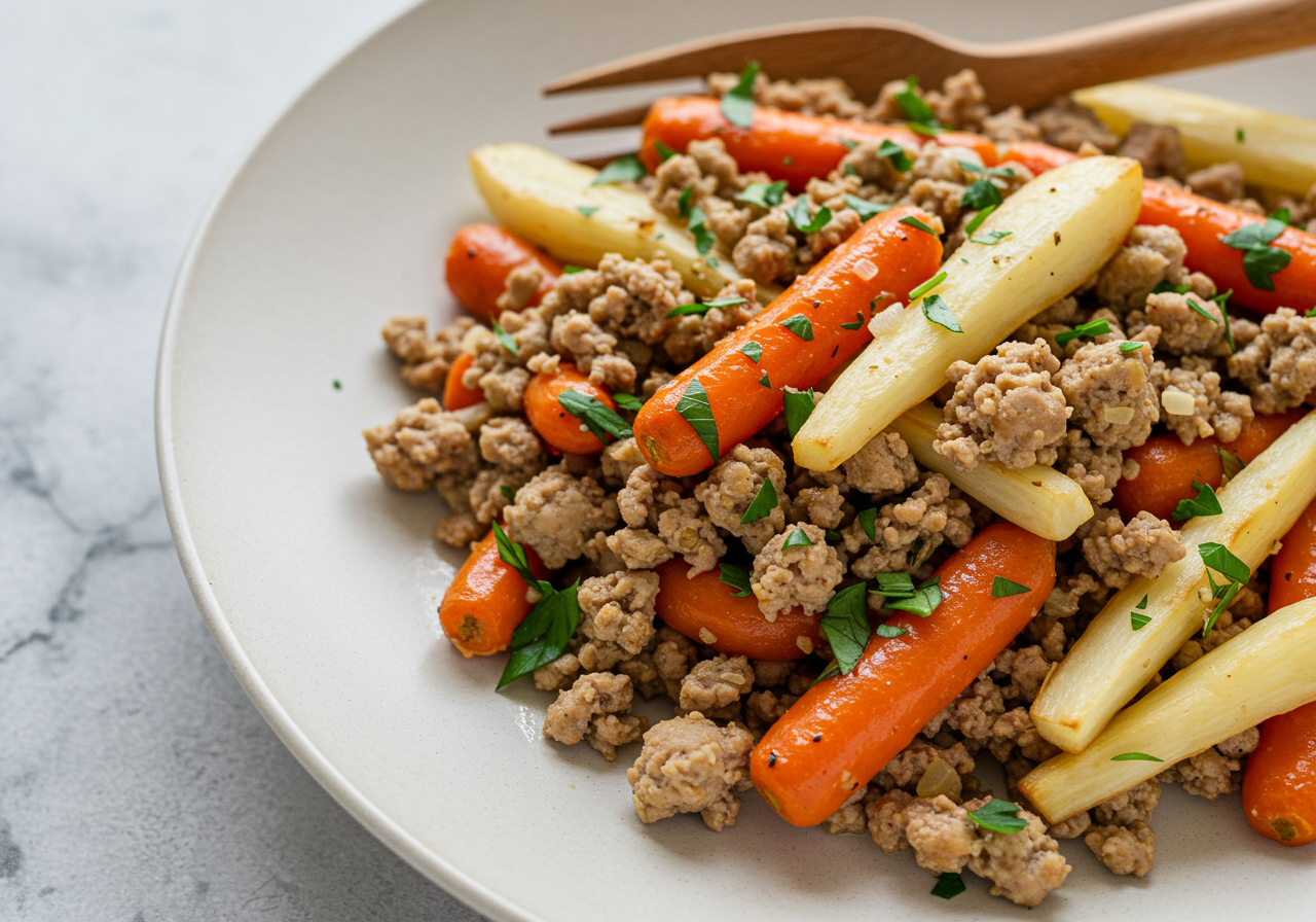 Herbed Turkey & Root Vegetable Skillet (AIP-Friendly)