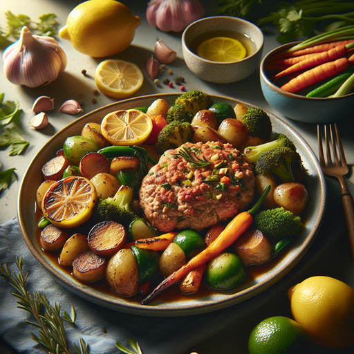 Lemon-Garlic Turkey and Roasted Root Veggie Bowls
