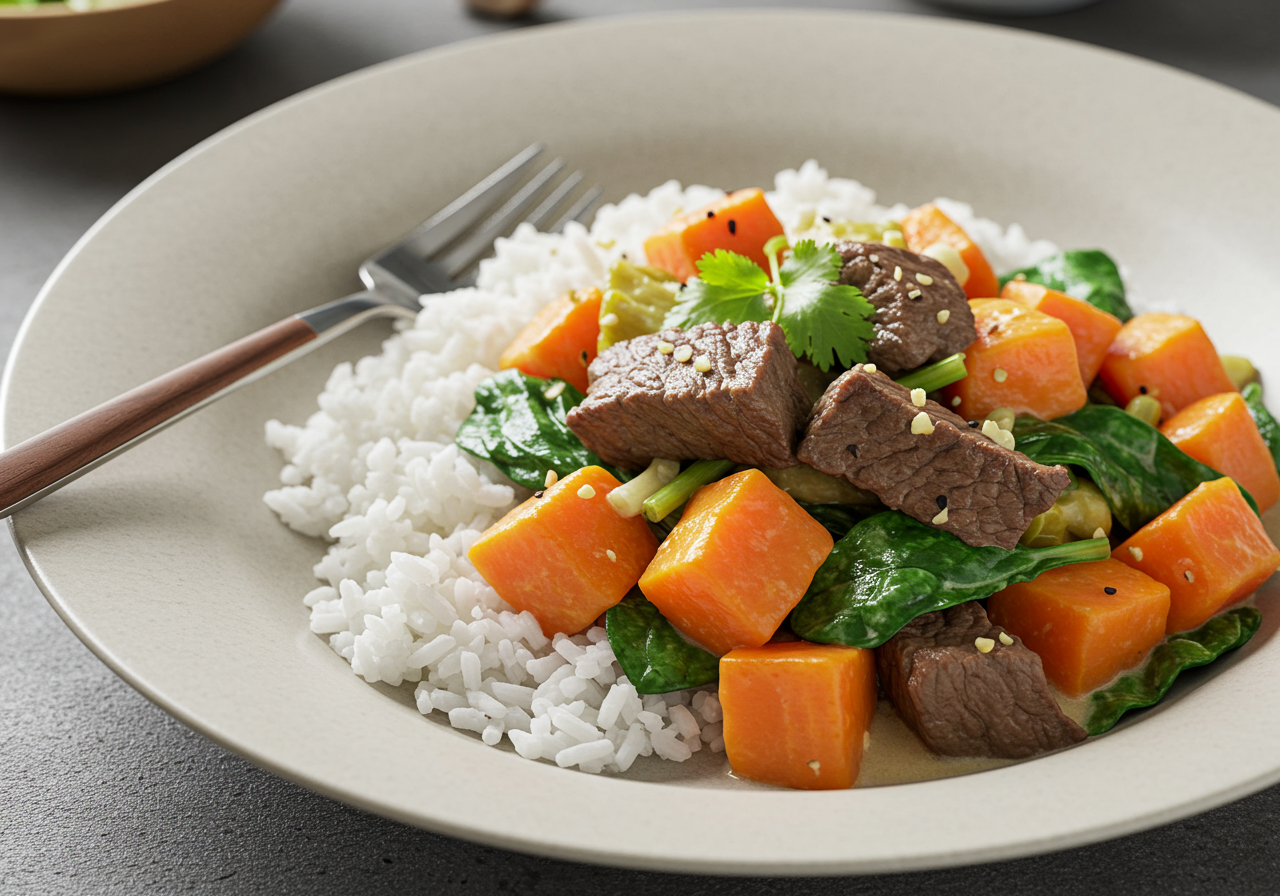 Fragrant AIP Thai Beef & Vegetable Coconut Stew