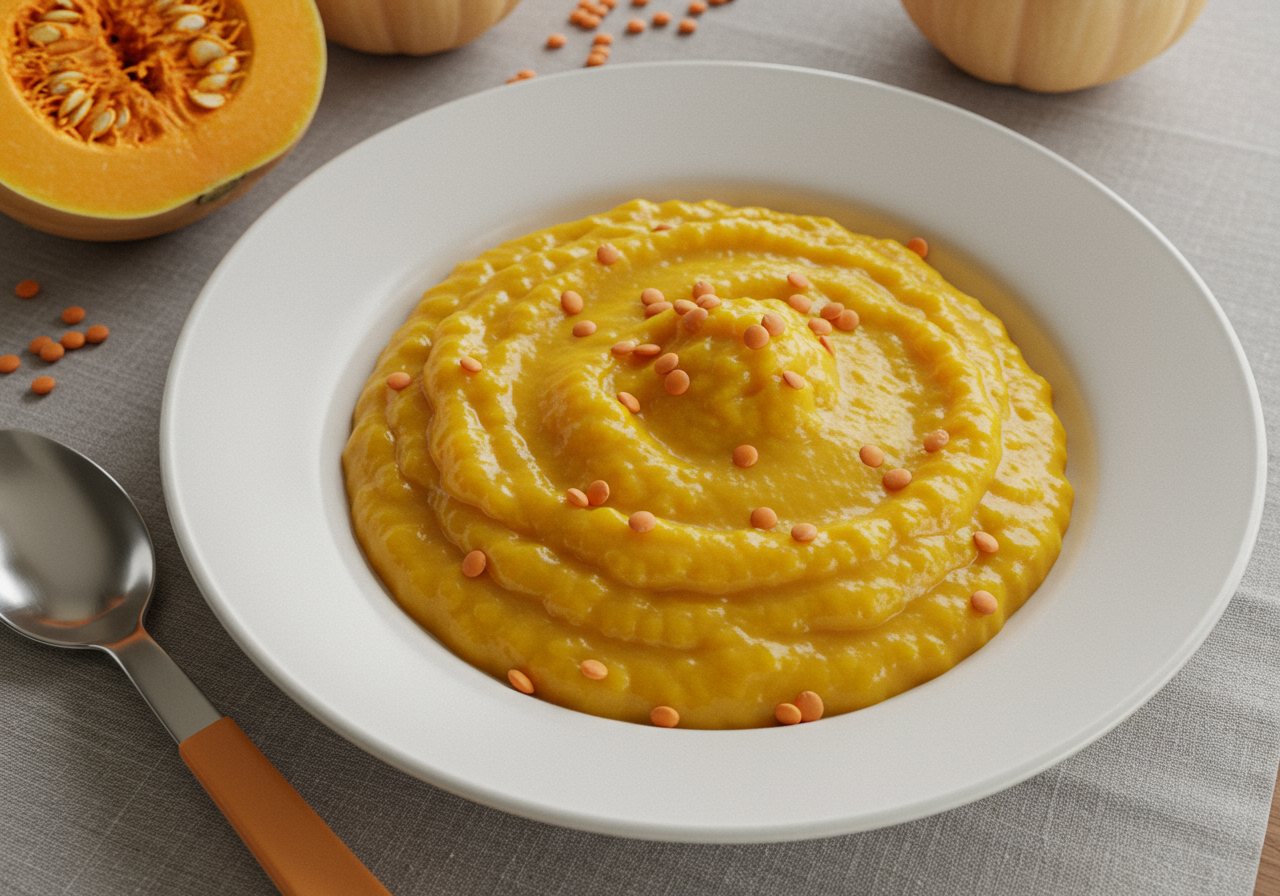 Creamy Lentil and Butternut Squash Purée