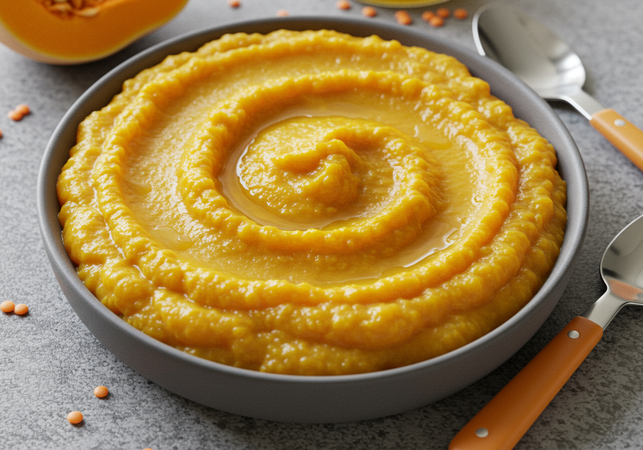 Sunshine Butternut, Apricot & Red Lentil Purée