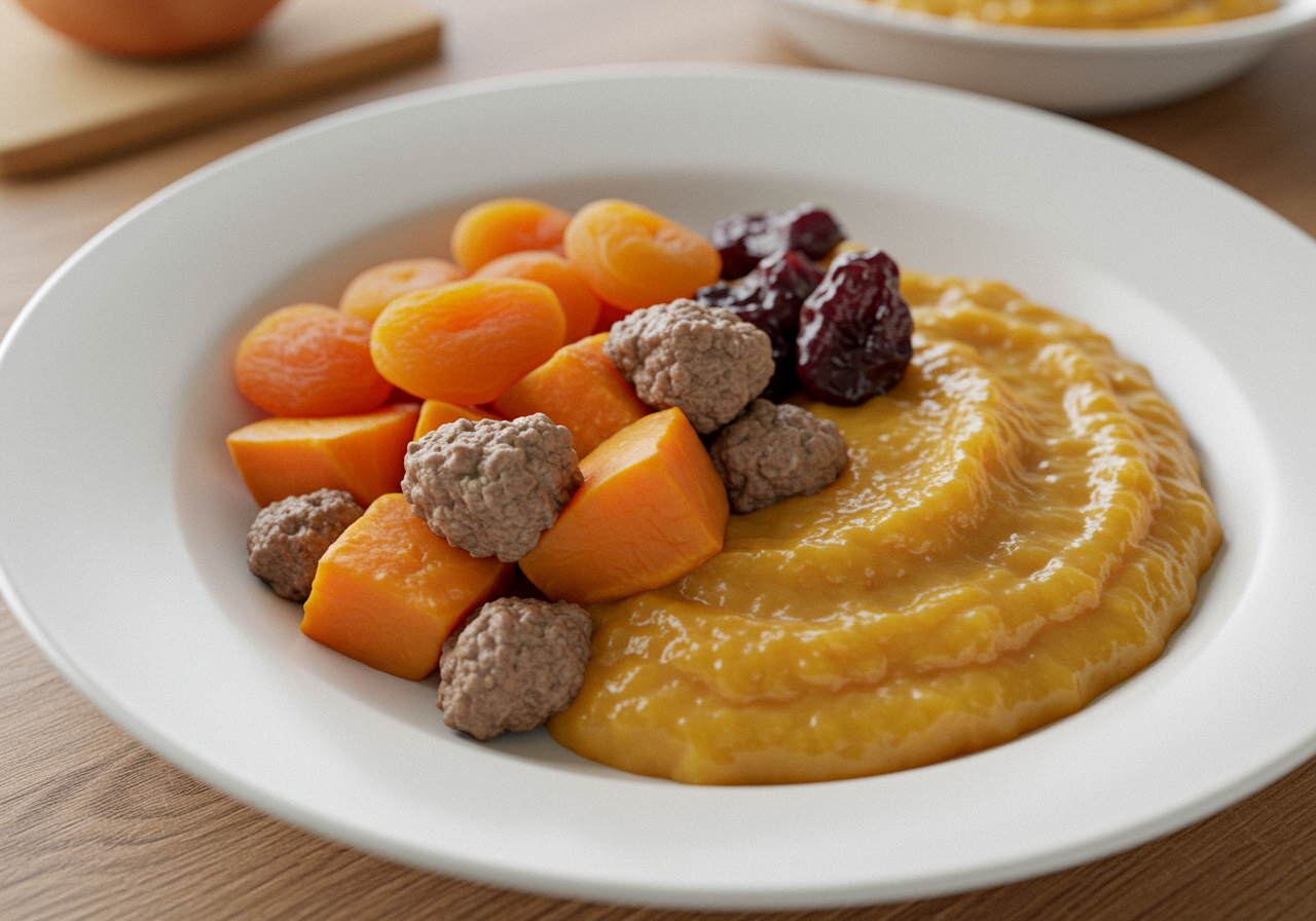 Gentle Lamb, Apricot, and Sweet Potato Stew