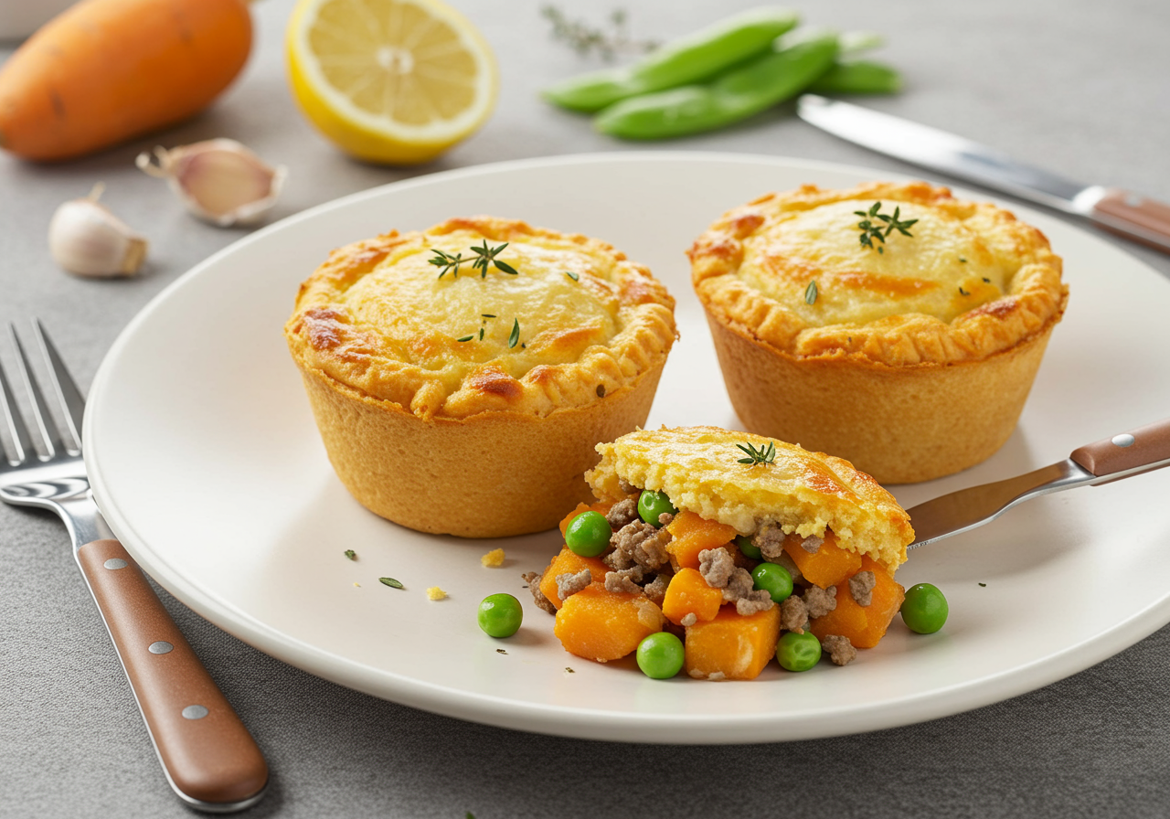 Mini Lamb & Sweet Potato Shepherd's Pies
