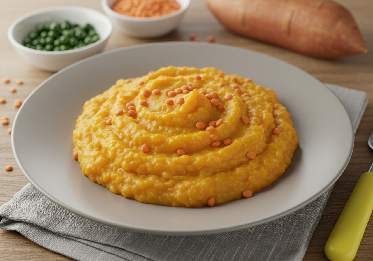 Rainbow Lentil & Sweet Potato Mash