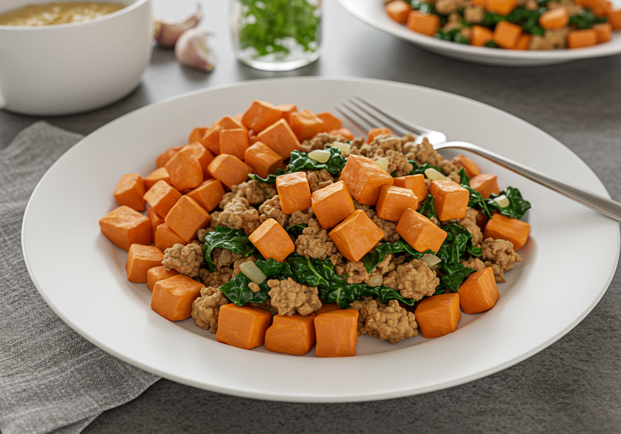 Nourishing Turkey & Sweet Potato Skillet