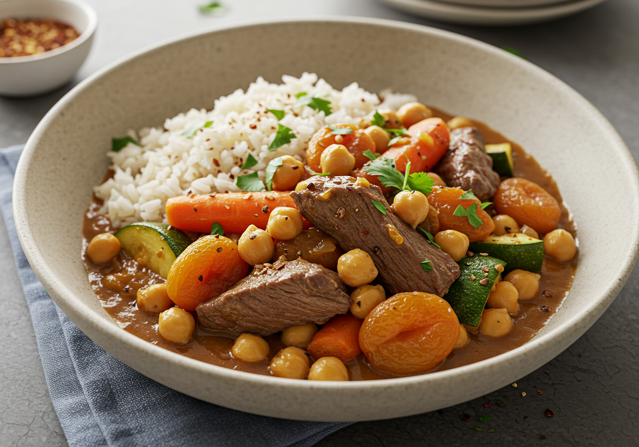 Moroccan Lamb & Apricot Tagine