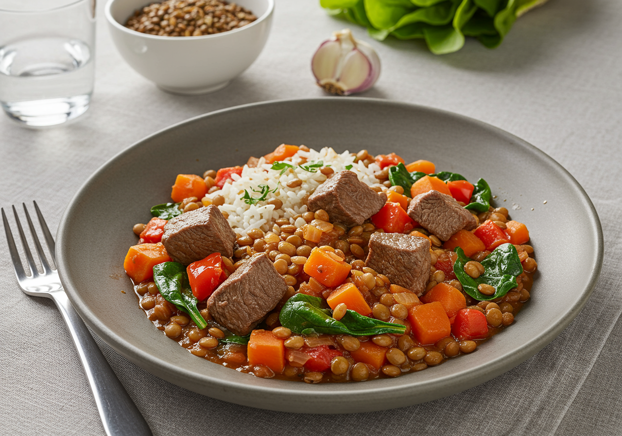 Mediterranean Lamb and Lentil Stew