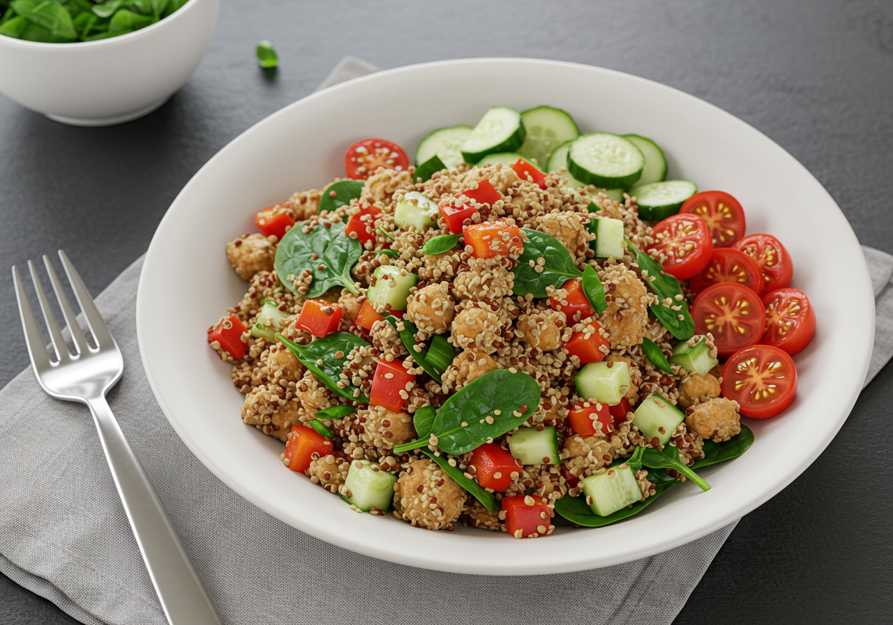 Mediterranean Turkey and Quinoa Power Bowl