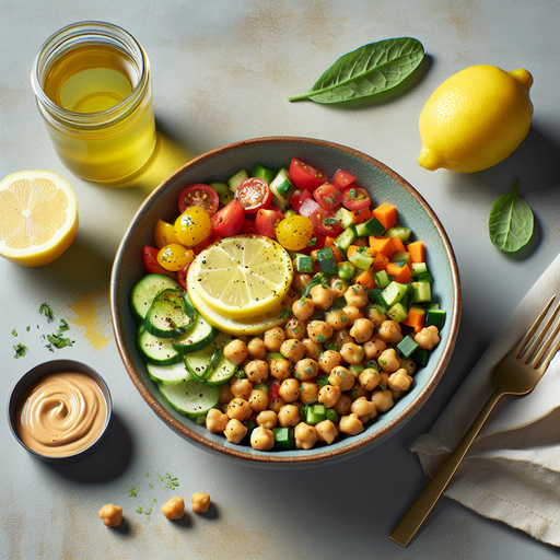 Mediterranean Chickpea & Veggie Dash Bowl