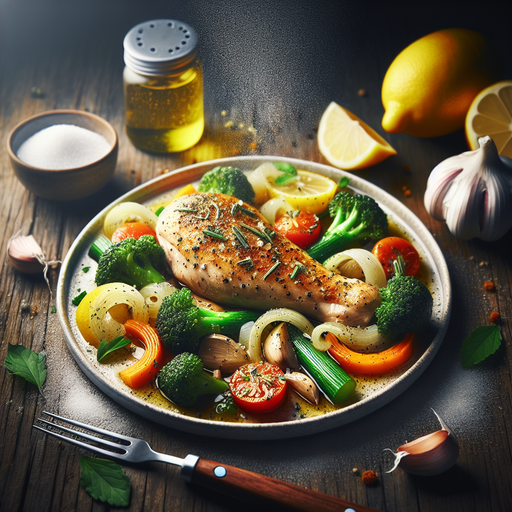 Diabetic-Friendly Lemon Herb Chicken with Garlic Sautéed Vegetables