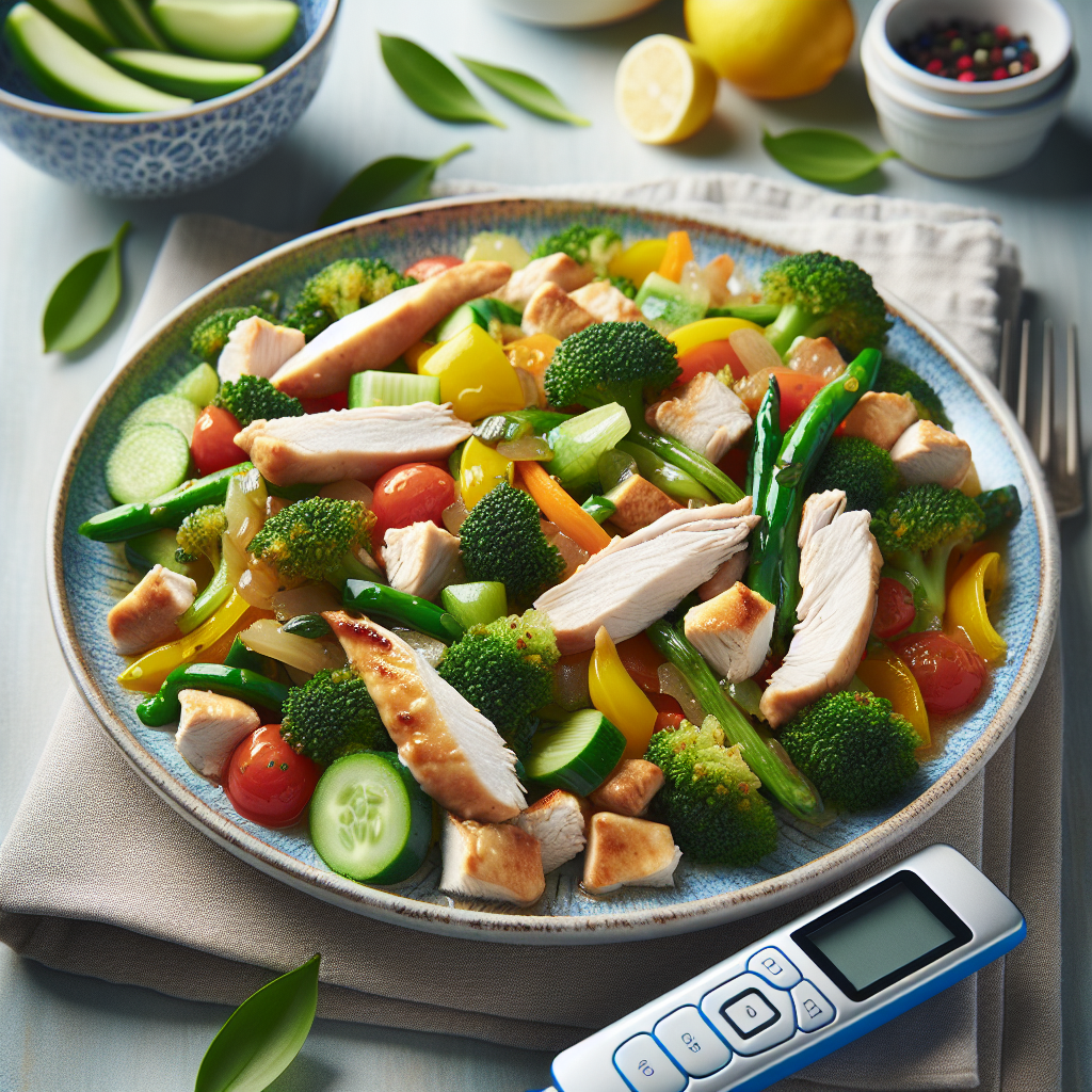 Diabetic-Friendly Vegetable and Chicken Stir-Fry