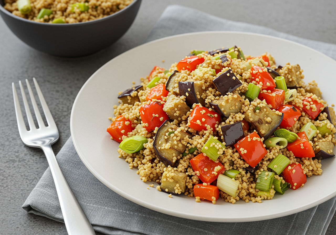 Mediterranean Roasted Vegetable Couscous