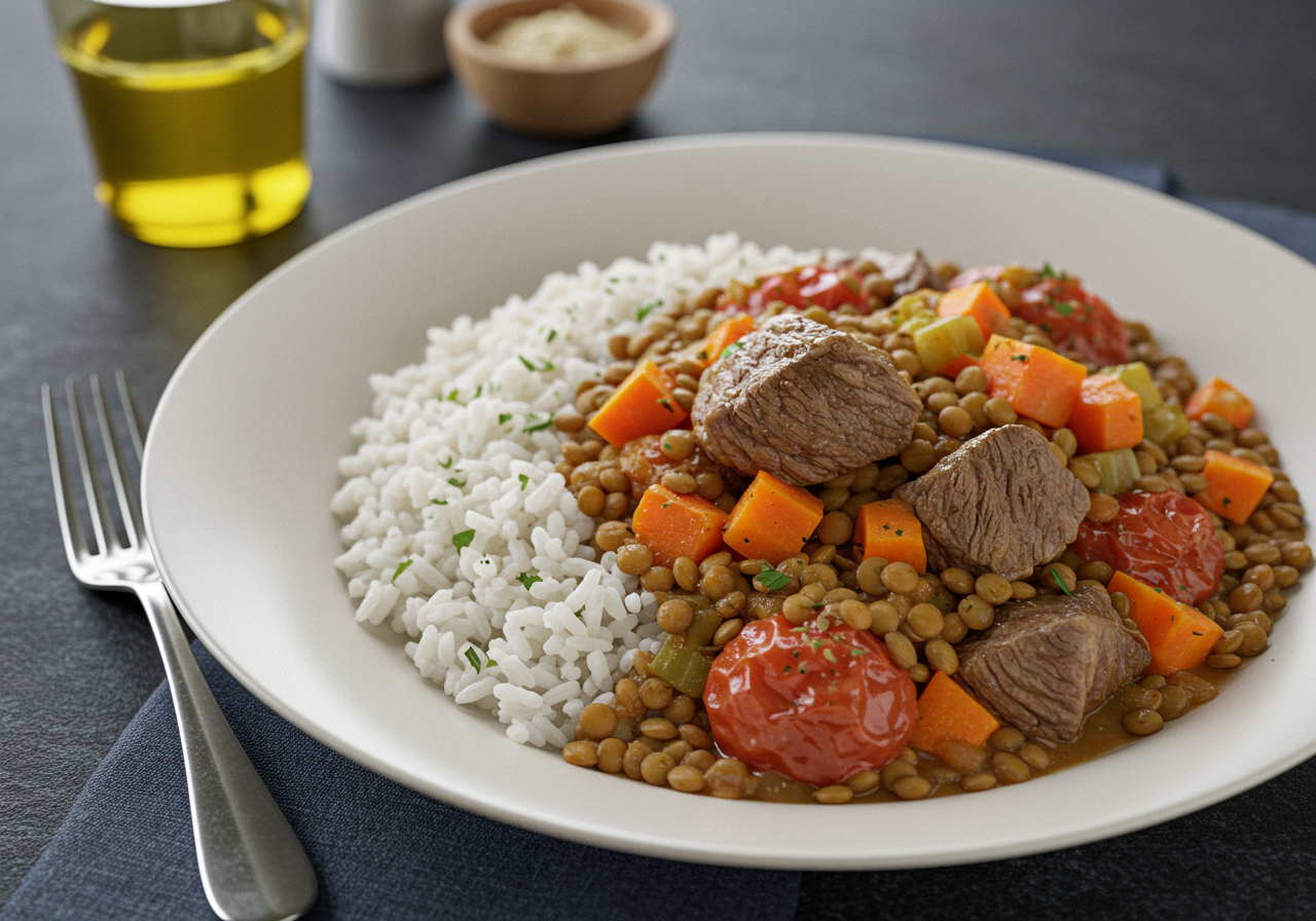 Moroccan Lamb and Lentil Stew