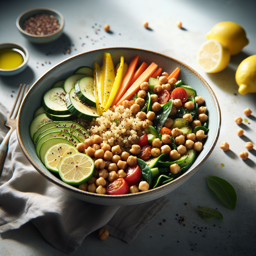 Mediterranean Chickpea and Quinoa Bowl