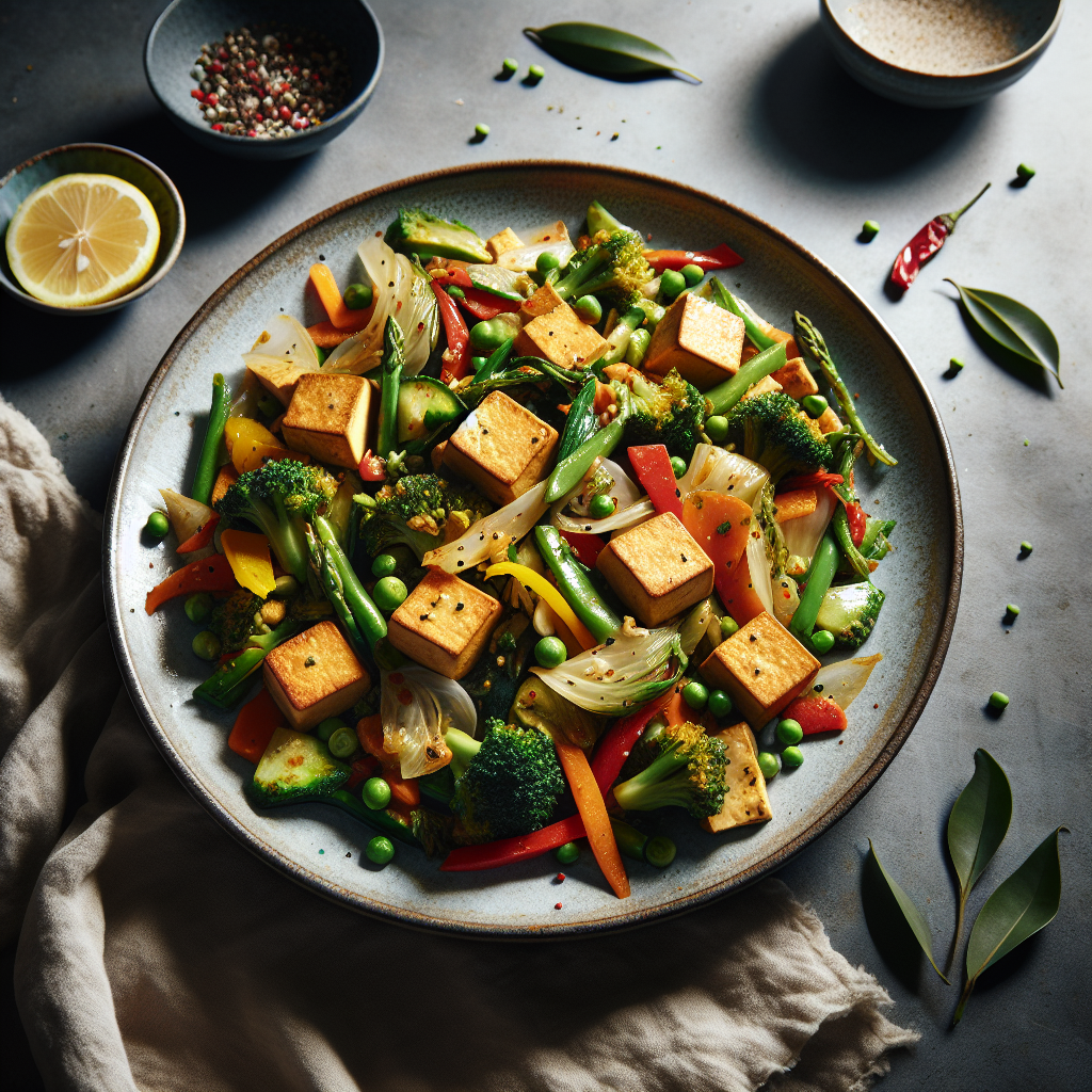 Flexitarian Thai Vegetable and Tofu Stir-Fry