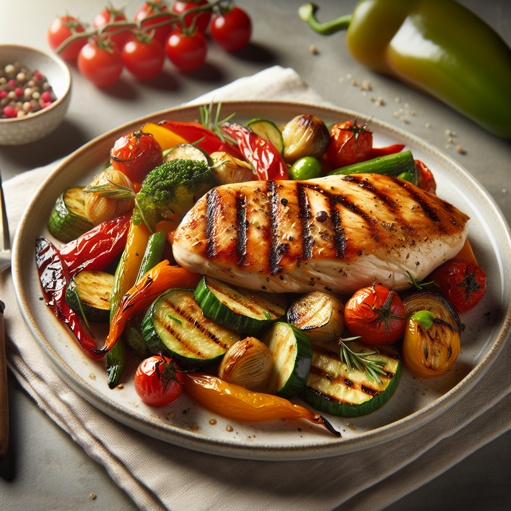 Grilled Chicken with Roasted Vegetables