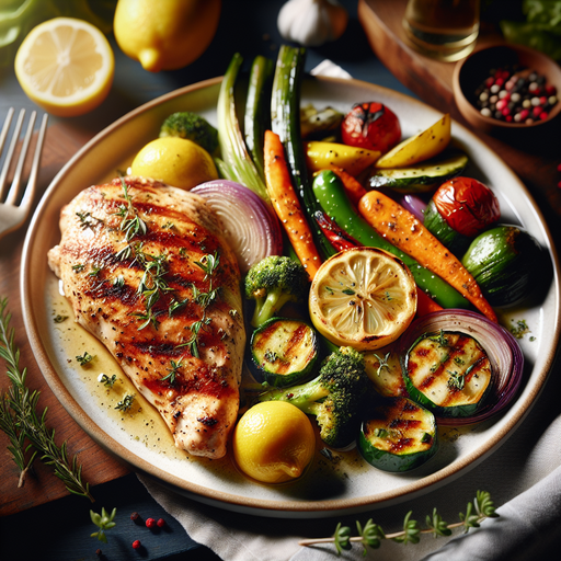 Grilled Lemon Herb Chicken with Roasted Vegetables