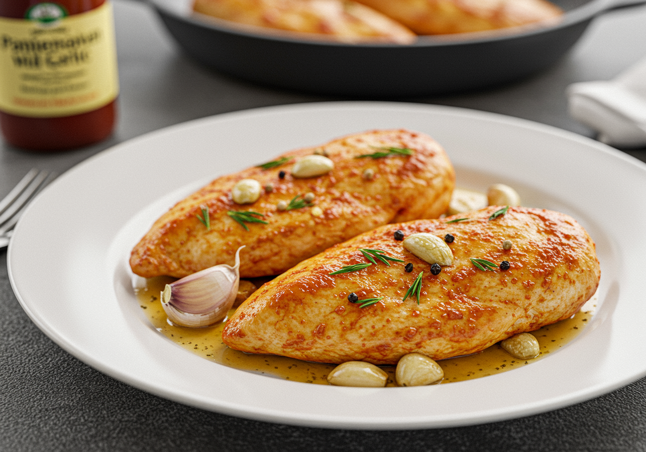 Pan-Seared Paprika Chicken with Garlic