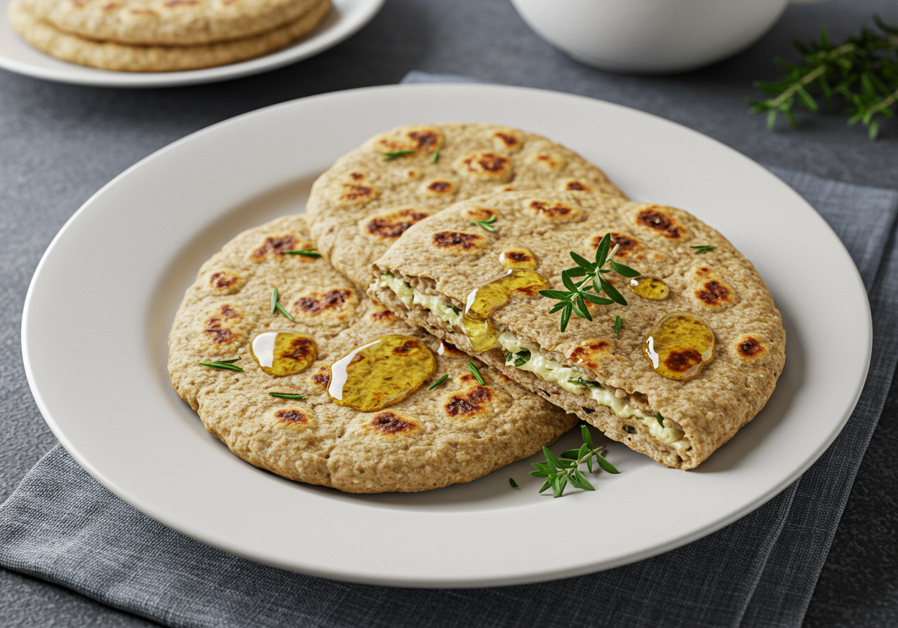 Wholesome Honey & Herb Whole Wheat Flatbreads