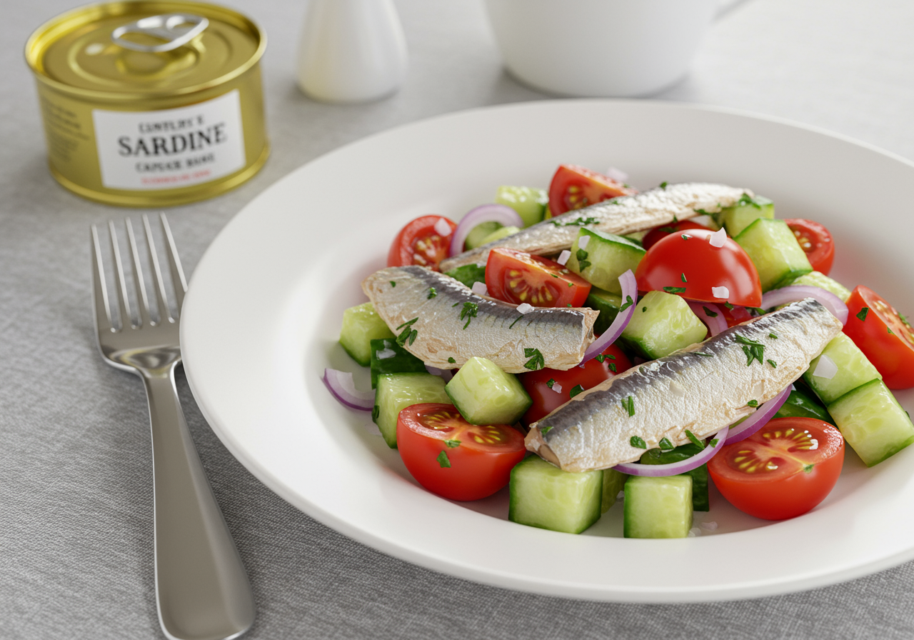 Zesty Sardine & Cucumber Salad