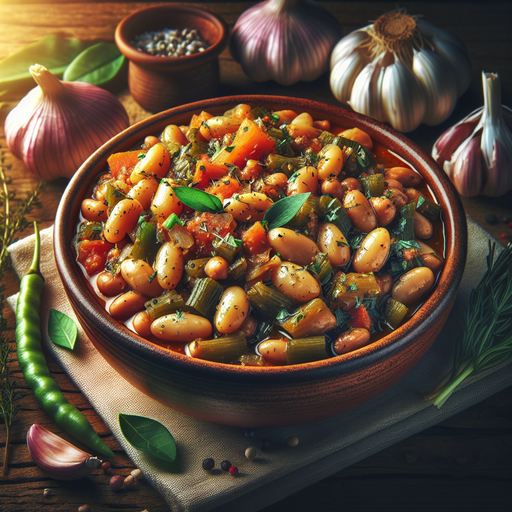 Balkan-Style Garlic Bean Stew