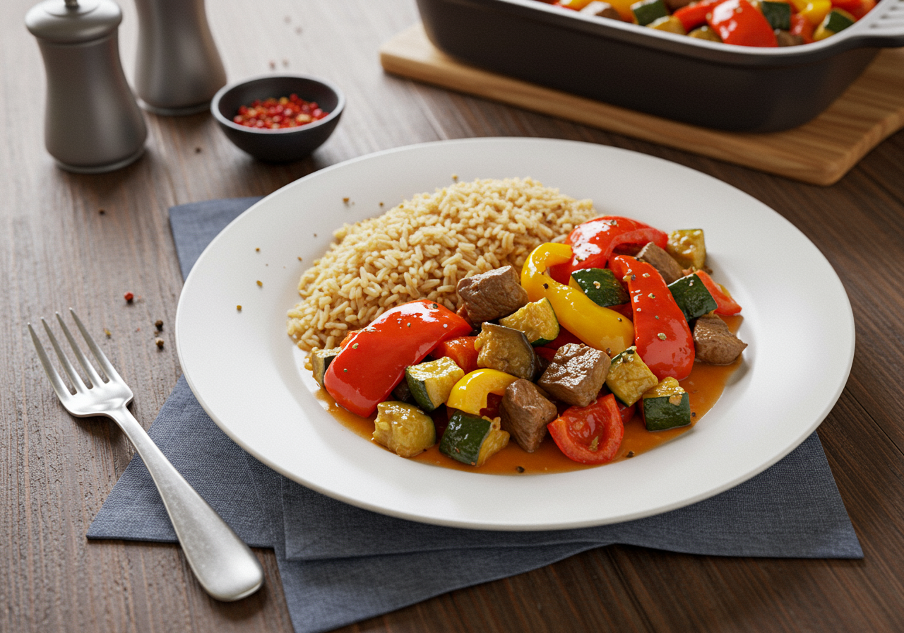 Balkan Lamb and Vegetable Tava