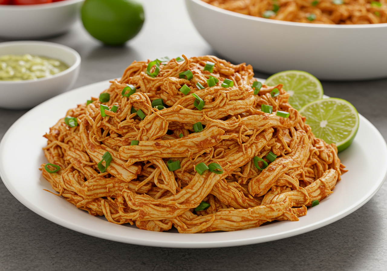 Large-Batch Chipotle-Lime Shredded Chicken
