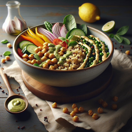 Middle Eastern Chickpea and Quinoa Bowl