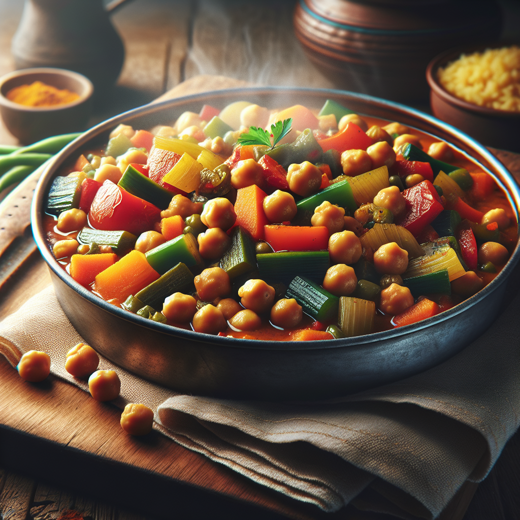 Middle Eastern Chickpea and Vegetable Stew
