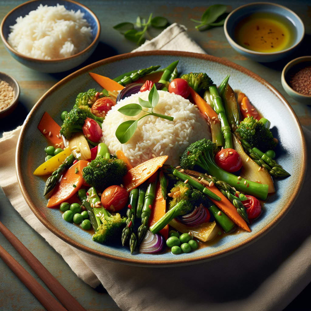 Thai Vegetable Stir-Fry with Jasmine Rice