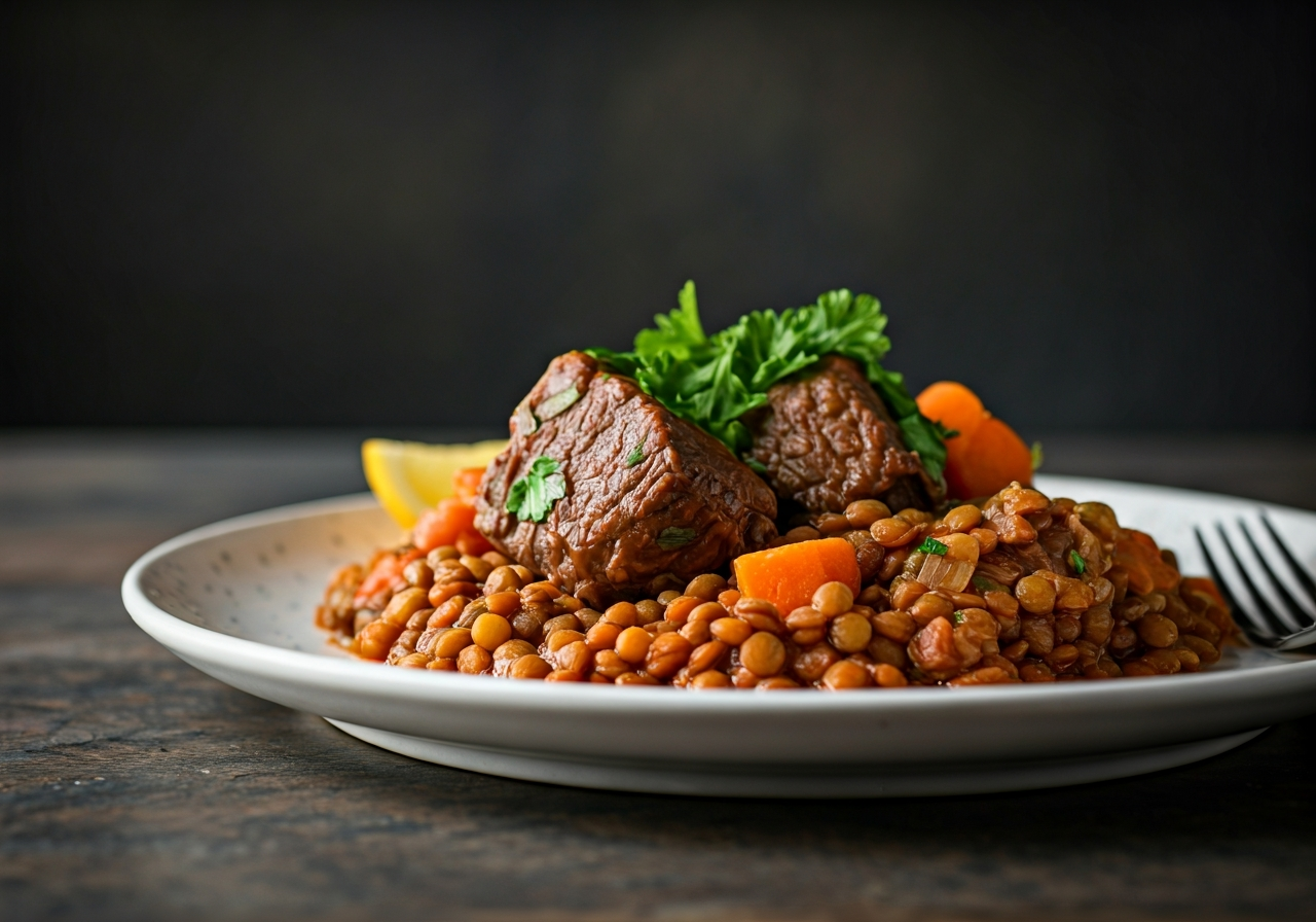 Hearty Lamb and Red Lentil Stew