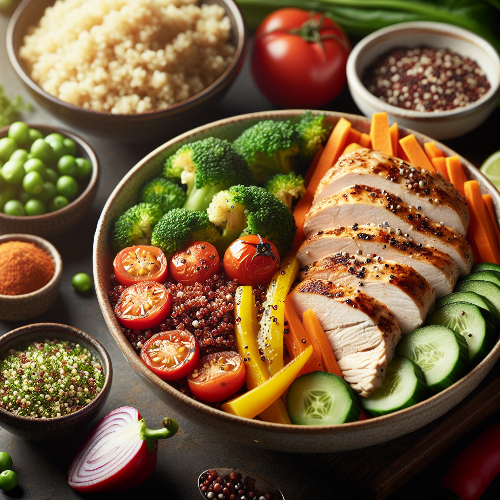 High-Protein Chicken and Quinoa Bowl