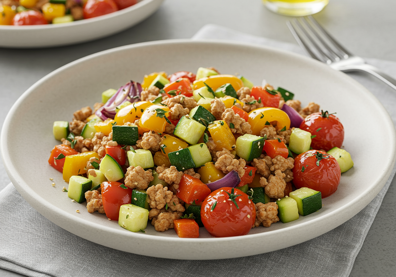 Mediterranean Turkey & Roasted Vegetable Medley