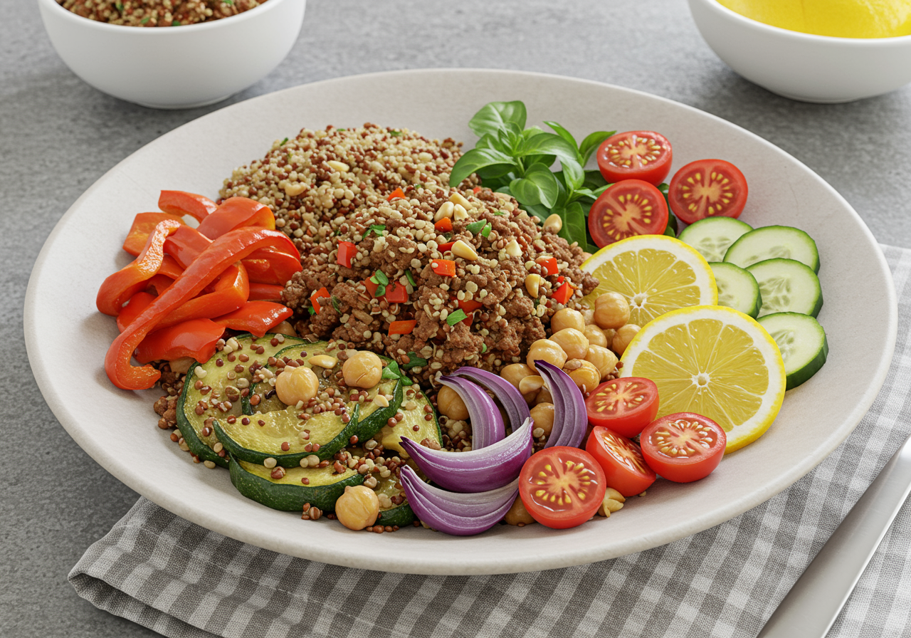 Mediterranean Lamb & Quinoa Power Bowls