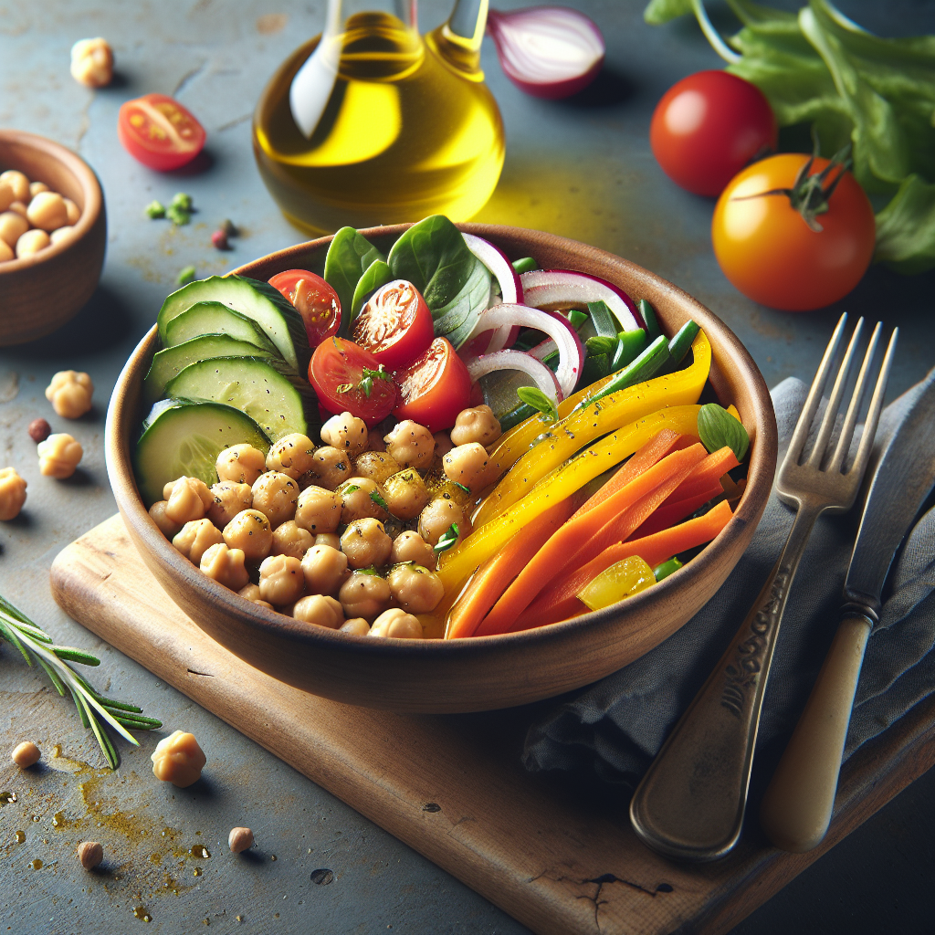 Mediterranean Chickpea and Vegetable Bowl