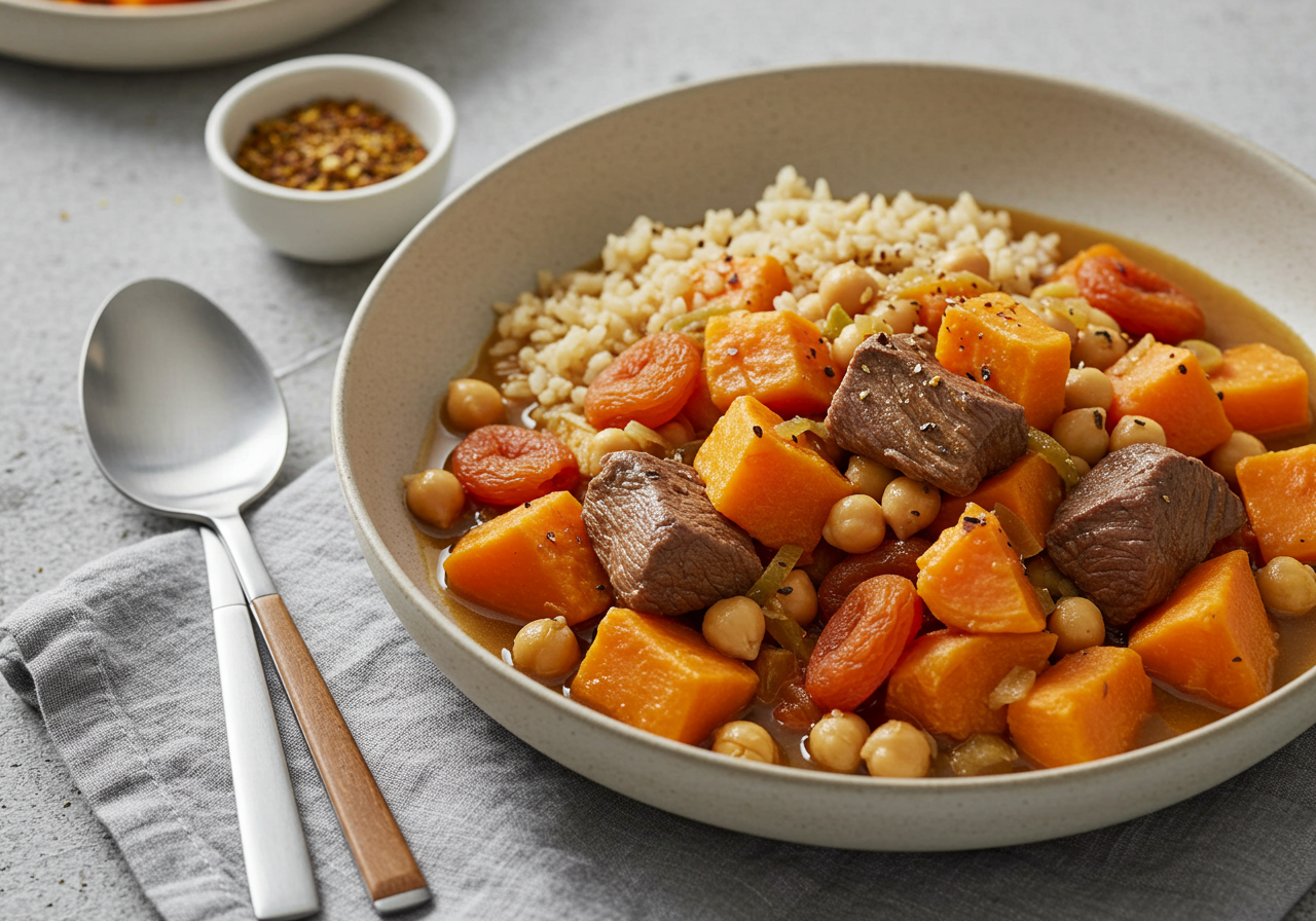 Nourishing Lamb, Sweet Potato & Apricot Stew