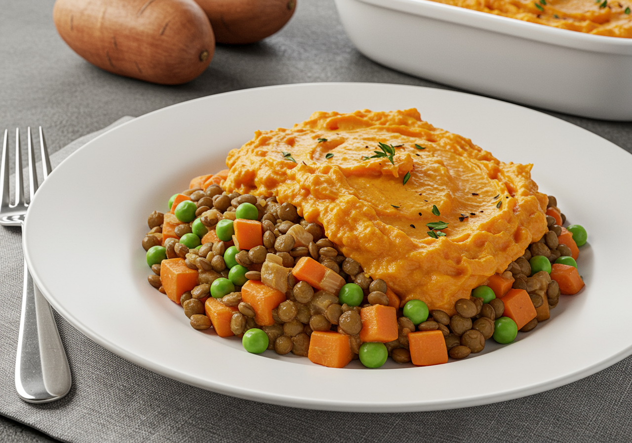 Nourishing Lentil & Sweet Potato Shepherd's Pie