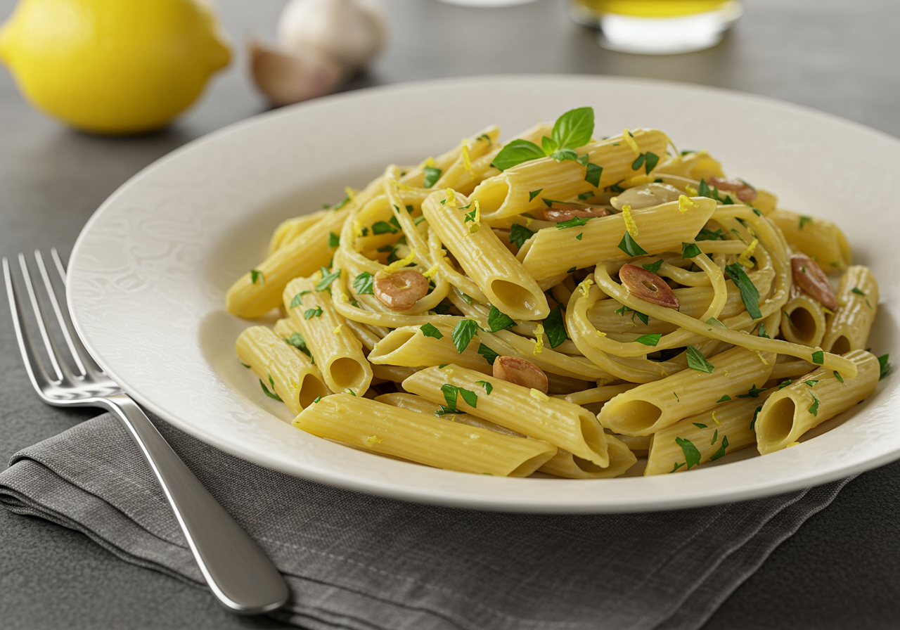 Slow-Infused Lemon Herb Pasta