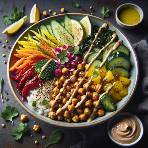 Smoky Chickpea & Roasted Veggie Bowl