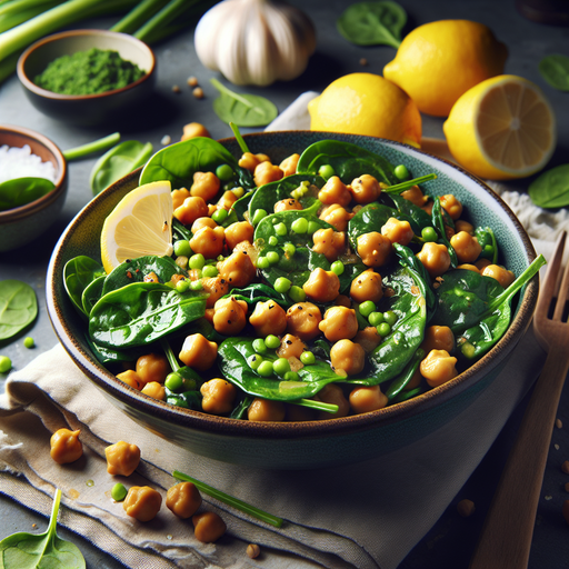 Vegan Chickpea & Spinach Stir-Fry