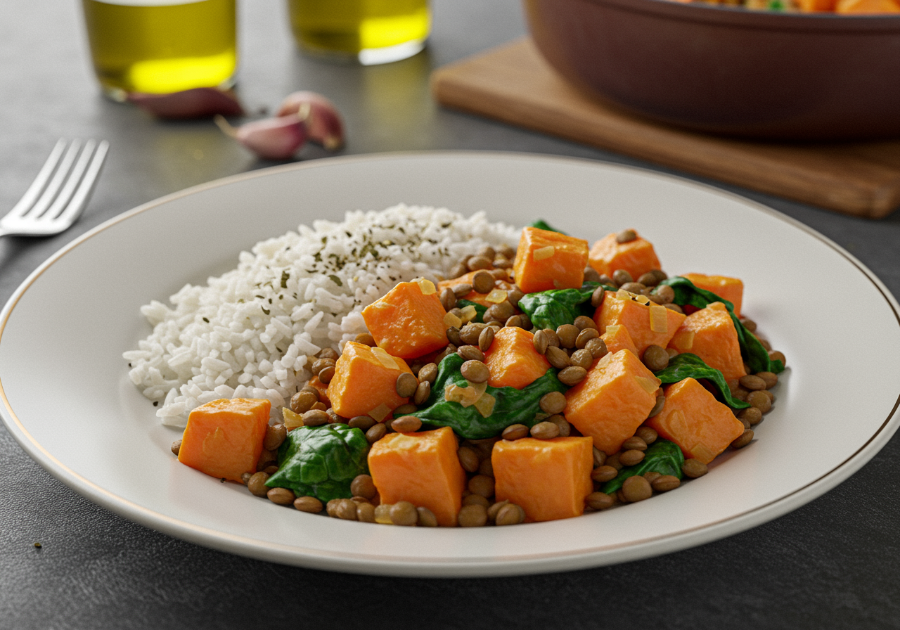 Hearty Lentil and Sweet Potato Stew